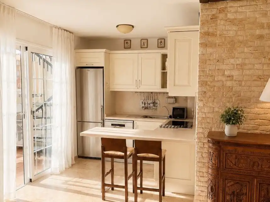 Cocina de Dúplex de alquiler en Arona con Aire acondicionado, Terraza y Piscina