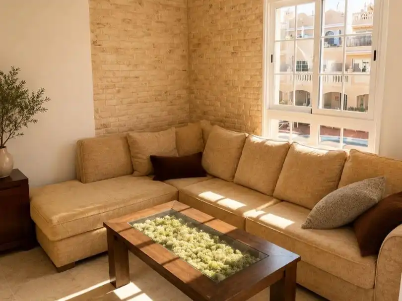 Sala de estar de Dúplex de alquiler en Arona con Aire acondicionado, Terraza y Piscina