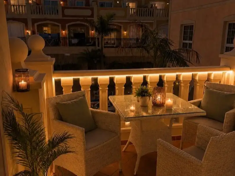 Terraza de Dúplex de alquiler en Arona con Aire acondicionado, Terraza y Piscina