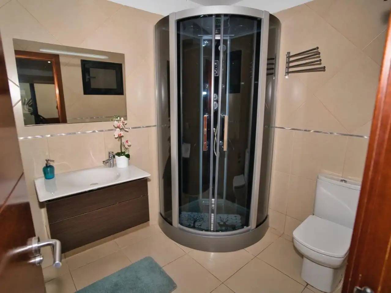 Casa o chalet de alquiler en Calle Francia, 12, La Caldera Baño de Casa o chalet de alquiler en Adeje con Aire acondicionado, Jardín privado y Parquet