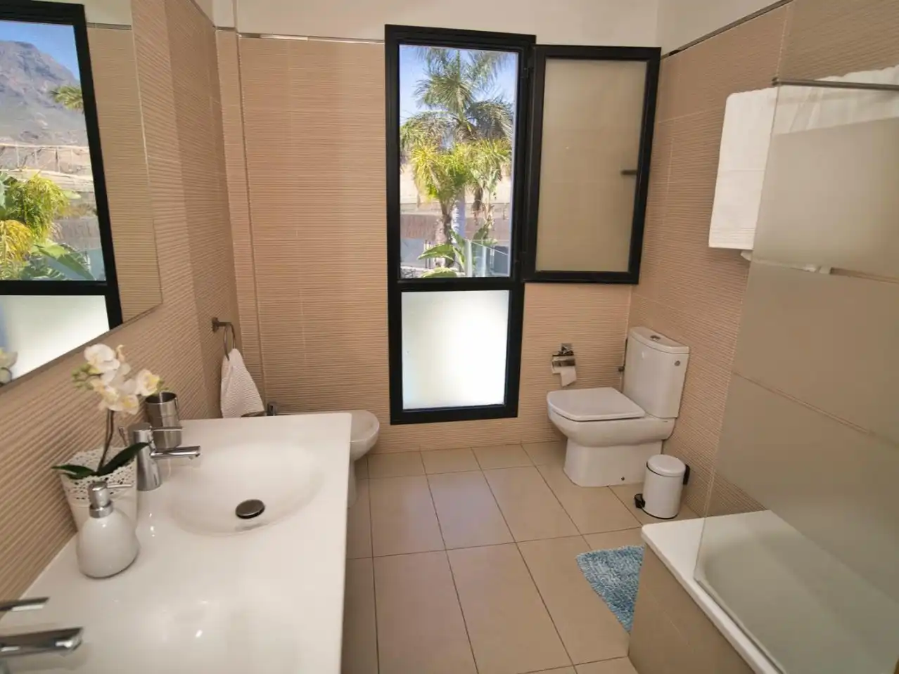 Casa o chalet de alquiler en Calle Francia, 12, La Caldera Baño de Casa o chalet de alquiler en Adeje con Aire acondicionado, Jardín privado y Parquet