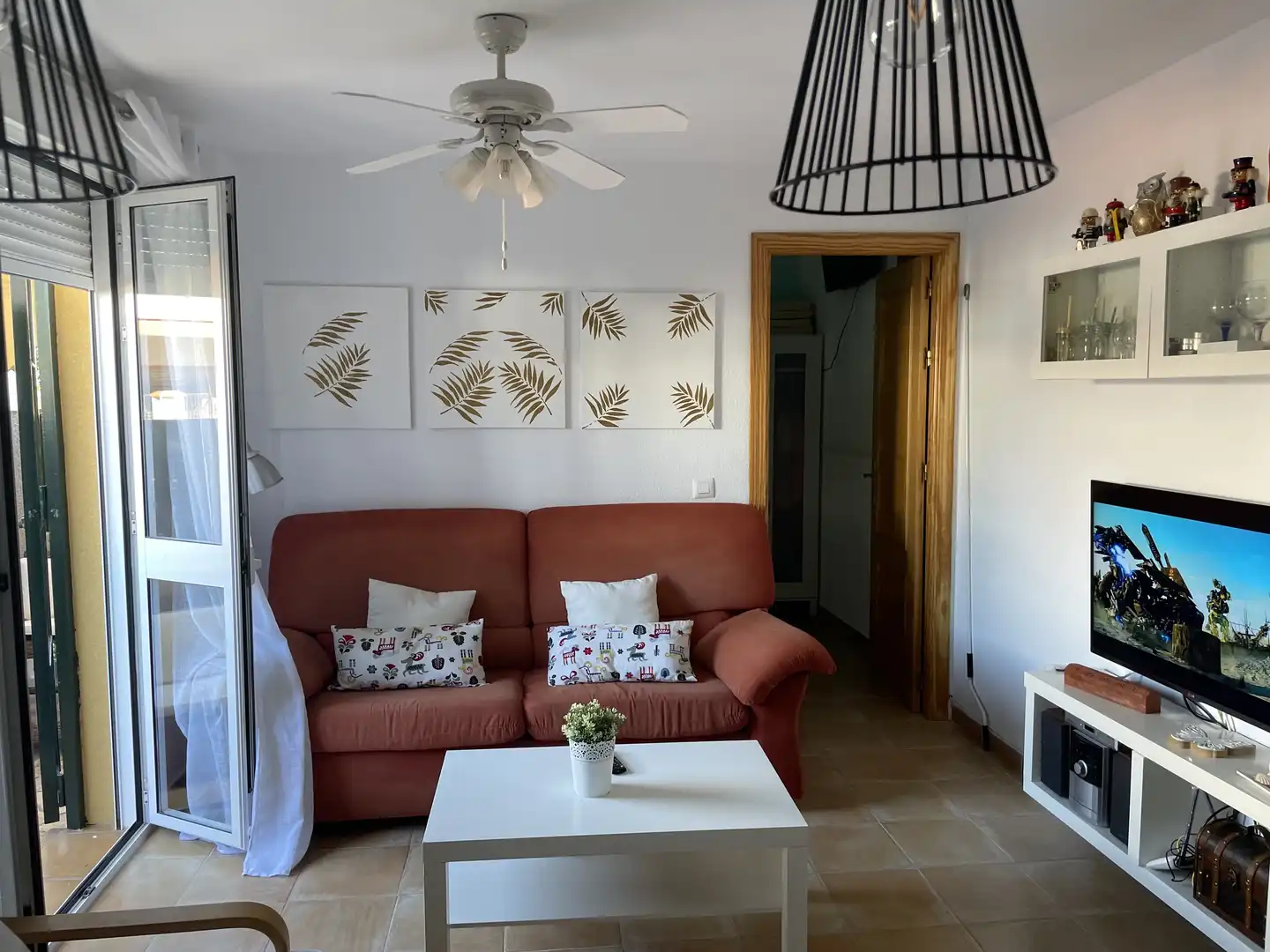 Living room of Flat for rent in Rota  with Private garden, Terrace and Swimming Pool