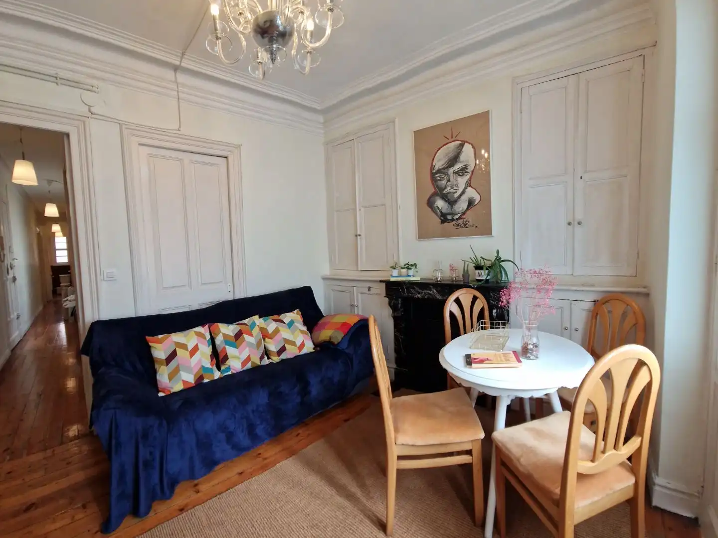 Comedor de Piso de alquiler en Bilbao  con Calefacción, Parquet y Amueblado