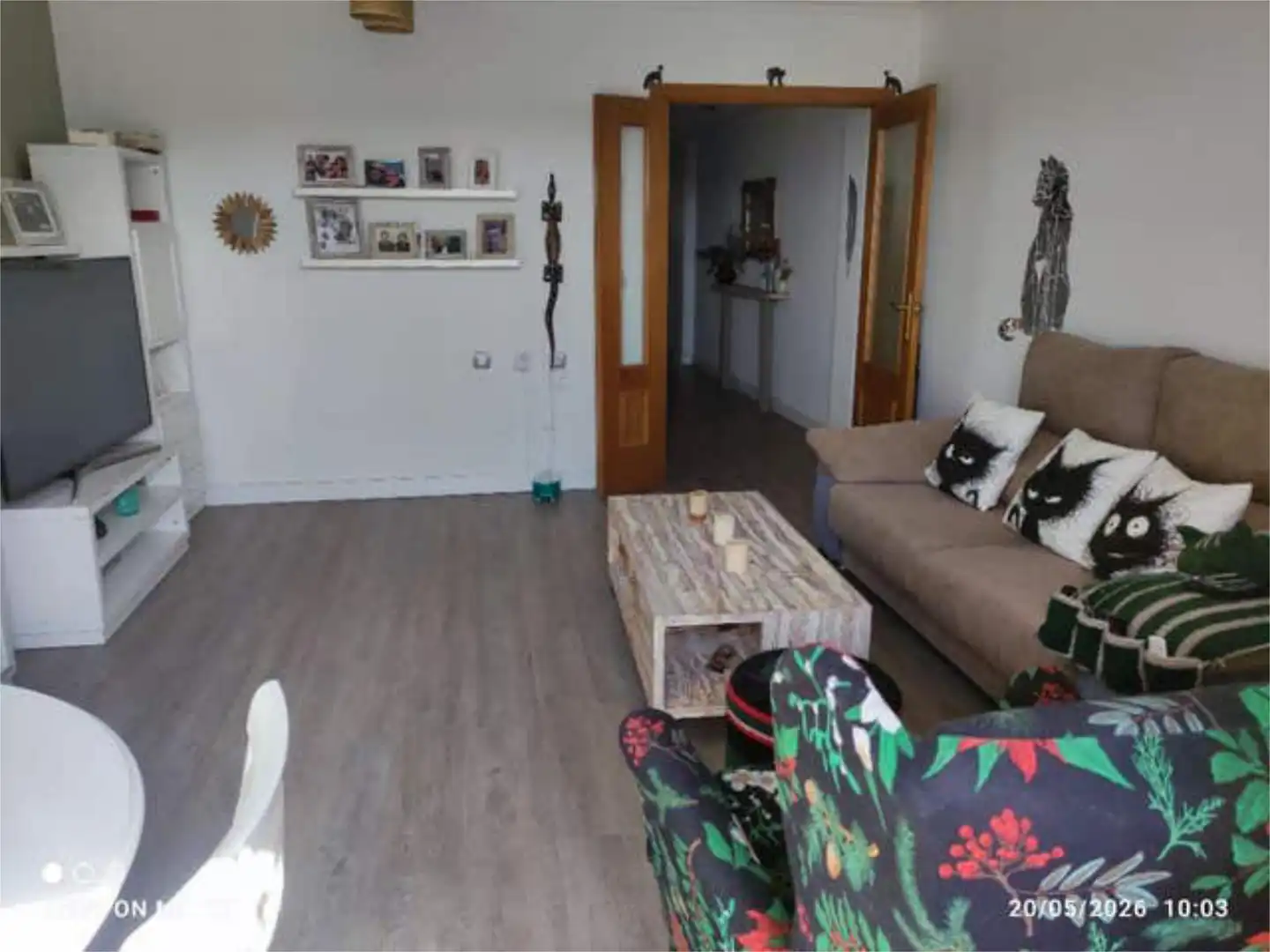 Piso en venta en Rascanya Sala de estar de Piso en venta en La Pobla de Vallbona con Calefacción y Terraza