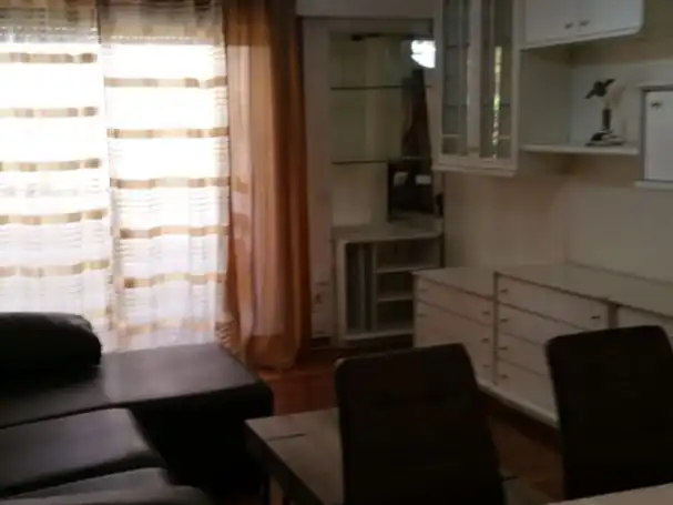 Living room of Flat for rent in Madrid  with Heating, Parquet flooring and Terrace