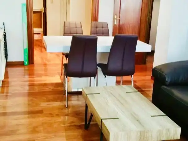 Dining room of Flat for rent in Madrid  with Heating, Parquet flooring and Terrace