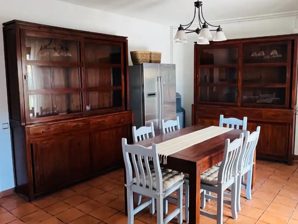 Houses for sale in Carrer del Montseny, 5, Sant Cebrià de Vallalta Dining room of Houses for sale in Sant Cebrià de Vallalta with Air Conditioner, Terrace and Swimming Pool