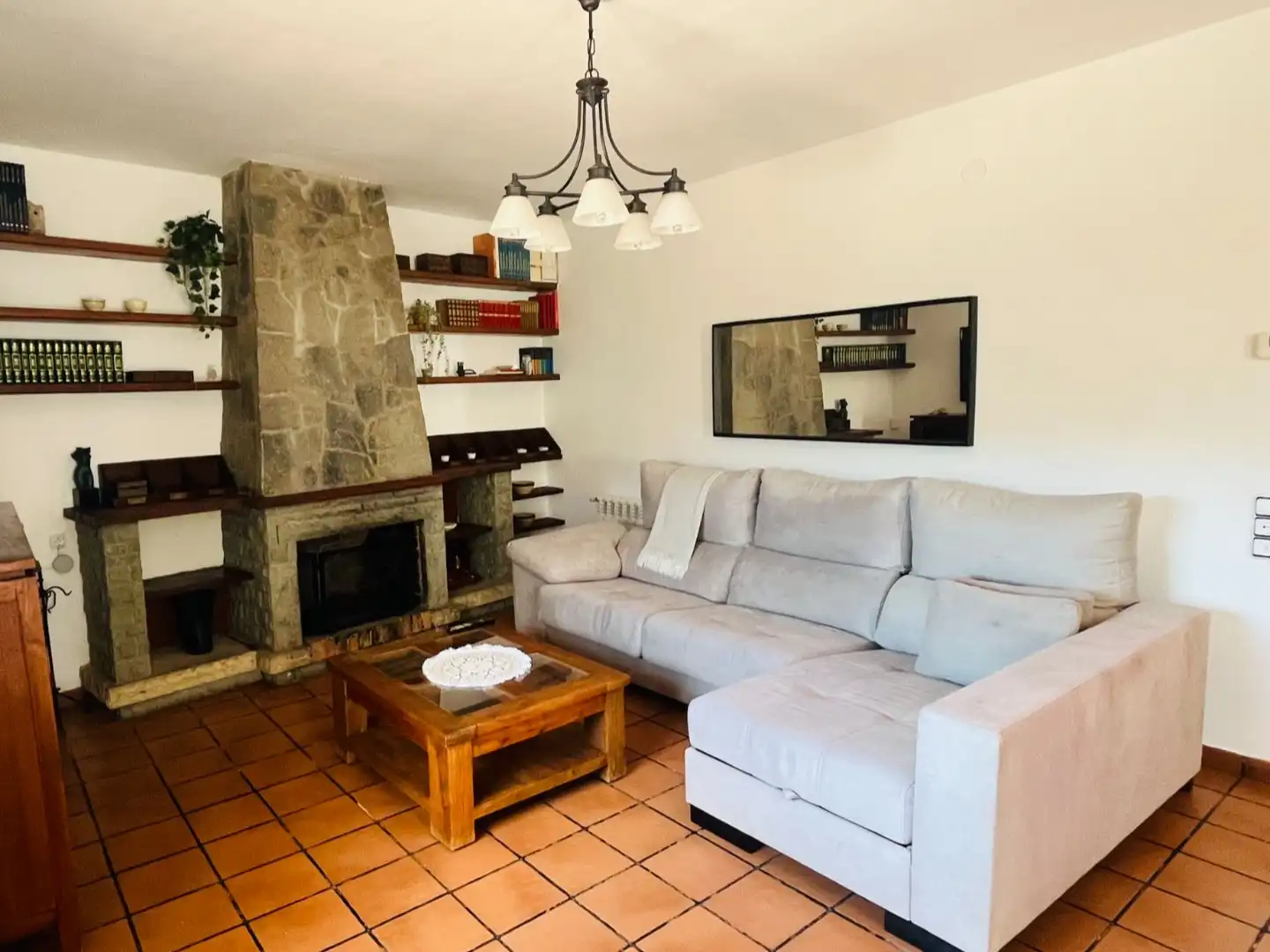 Houses for sale in Carrer del Montseny, 5, Sant Cebrià de Vallalta Living room of Houses for sale in Sant Cebrià de Vallalta with Air Conditioner, Terrace and Swimming Pool