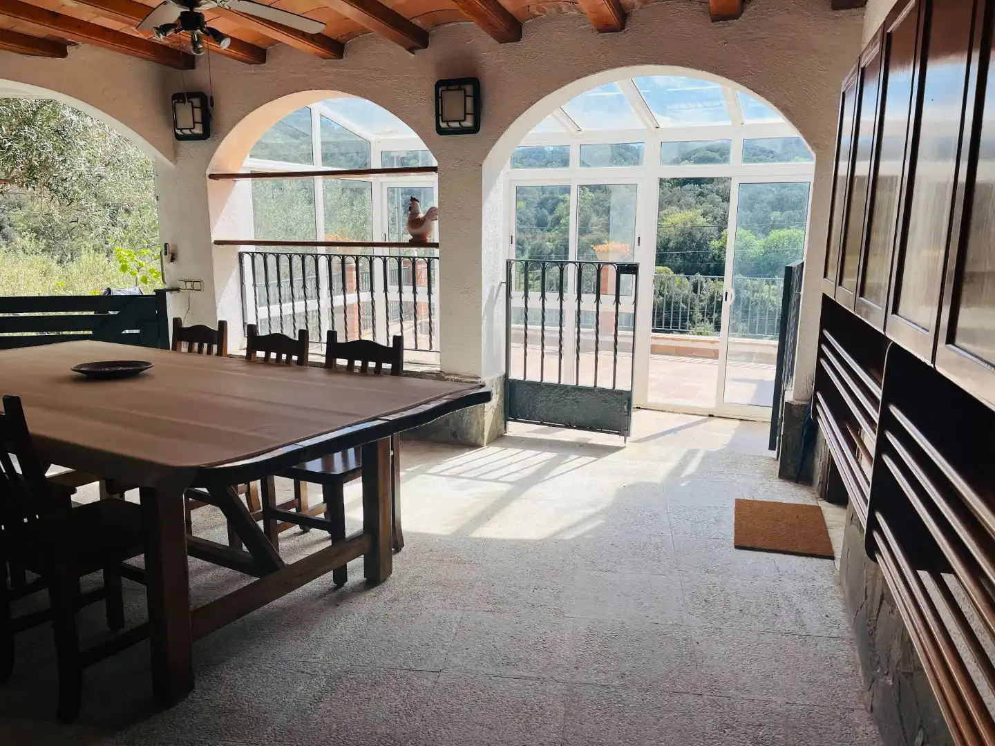 Houses for sale in Carrer del Montseny, 5, Sant Cebrià de Vallalta Dining room of Houses for sale in Sant Cebrià de Vallalta with Air Conditioner, Terrace and Swimming Pool