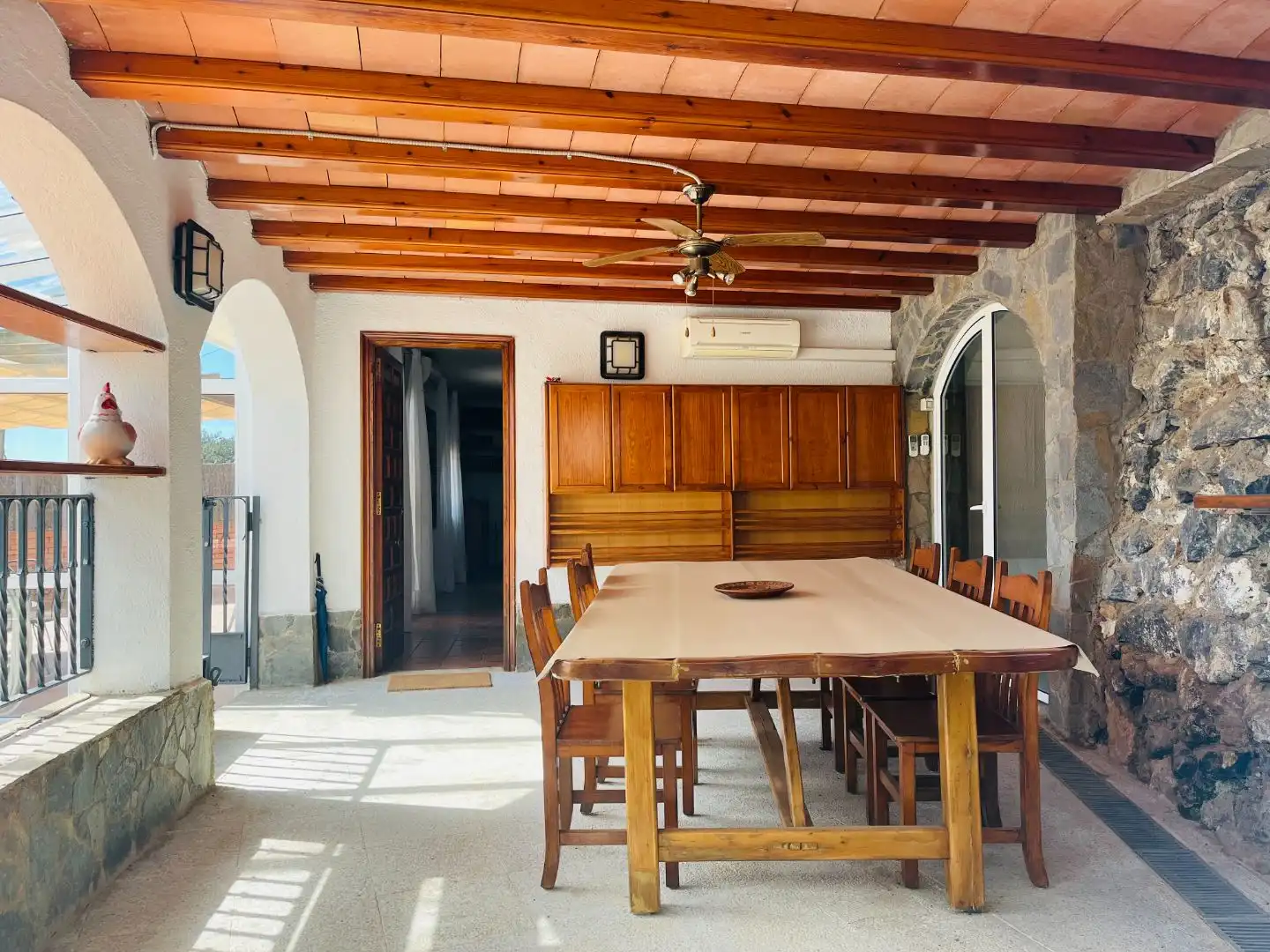 Houses for sale in Carrer del Montseny, 5, Sant Cebrià de Vallalta Dining room of Houses for sale in Sant Cebrià de Vallalta with Air Conditioner, Terrace and Swimming Pool