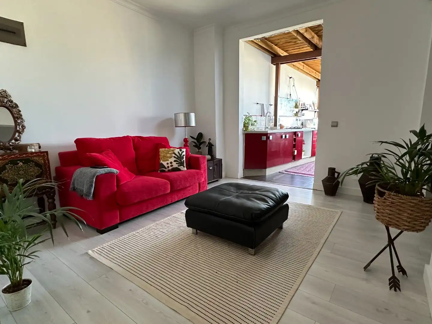 Living room of Flat for rent in Las Palmas de Gran Canaria  with Private garden, Parquet flooring and Terrace