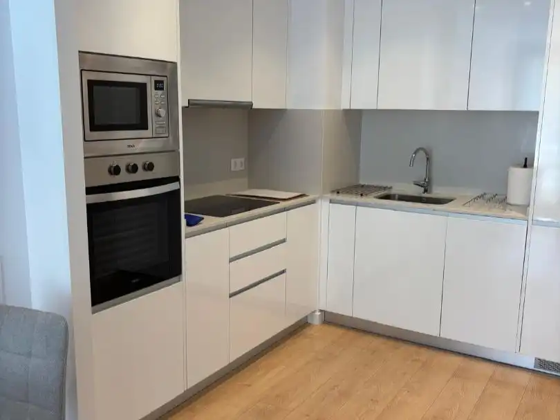 Kitchen of Flat for rent in Barcelona  with Air Conditioner, Heating and Private garden