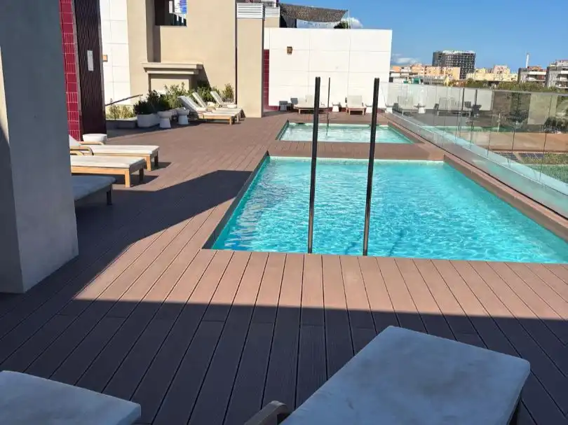 Terrace of Flat for rent in Barcelona  with Air Conditioner, Heating and Private garden
