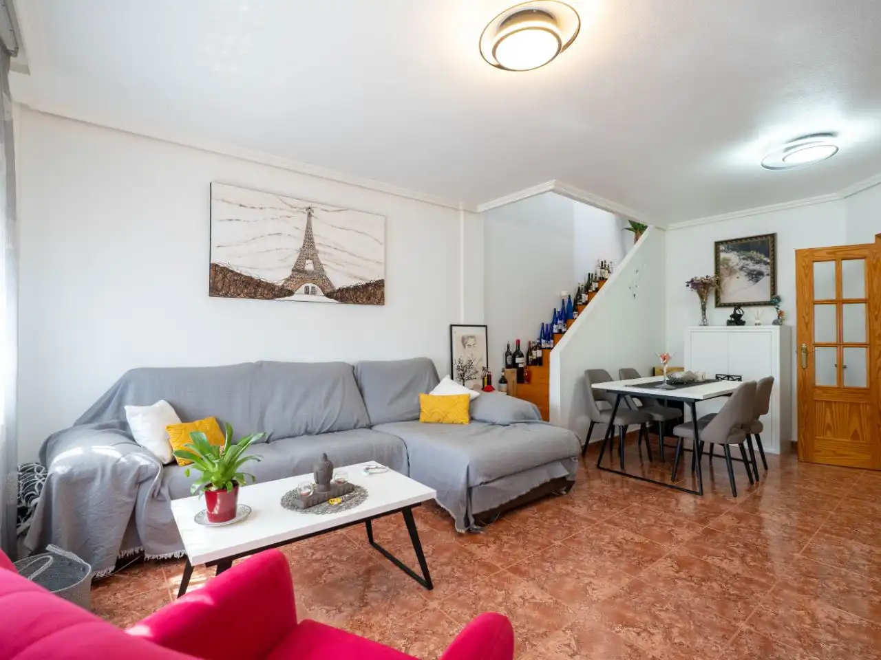 Wohnzimmer von Wohnung zum Verkauf in San Javier mit Klimaanlage, Terrasse und Balkon