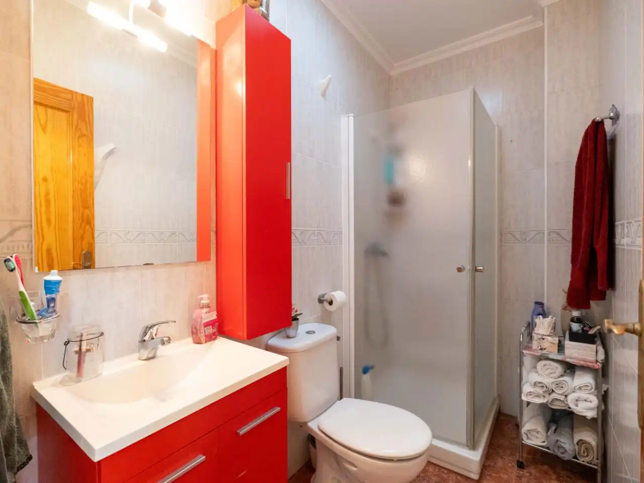 Badezimmer von Wohnung zum Verkauf in San Javier mit Klimaanlage, Terrasse und Balkon