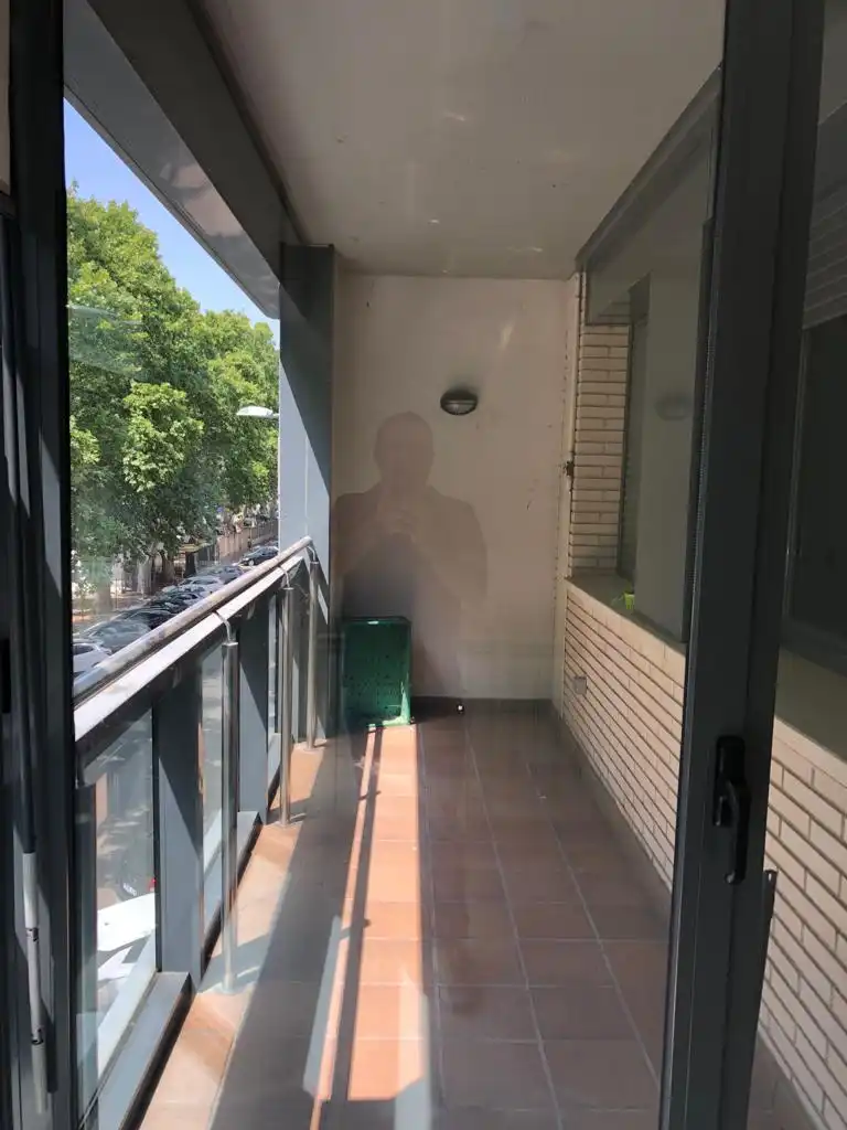 Terrasse von Wohnung zur Miete in Lleida mit Klimaanlage, Privatgarten und Parkett