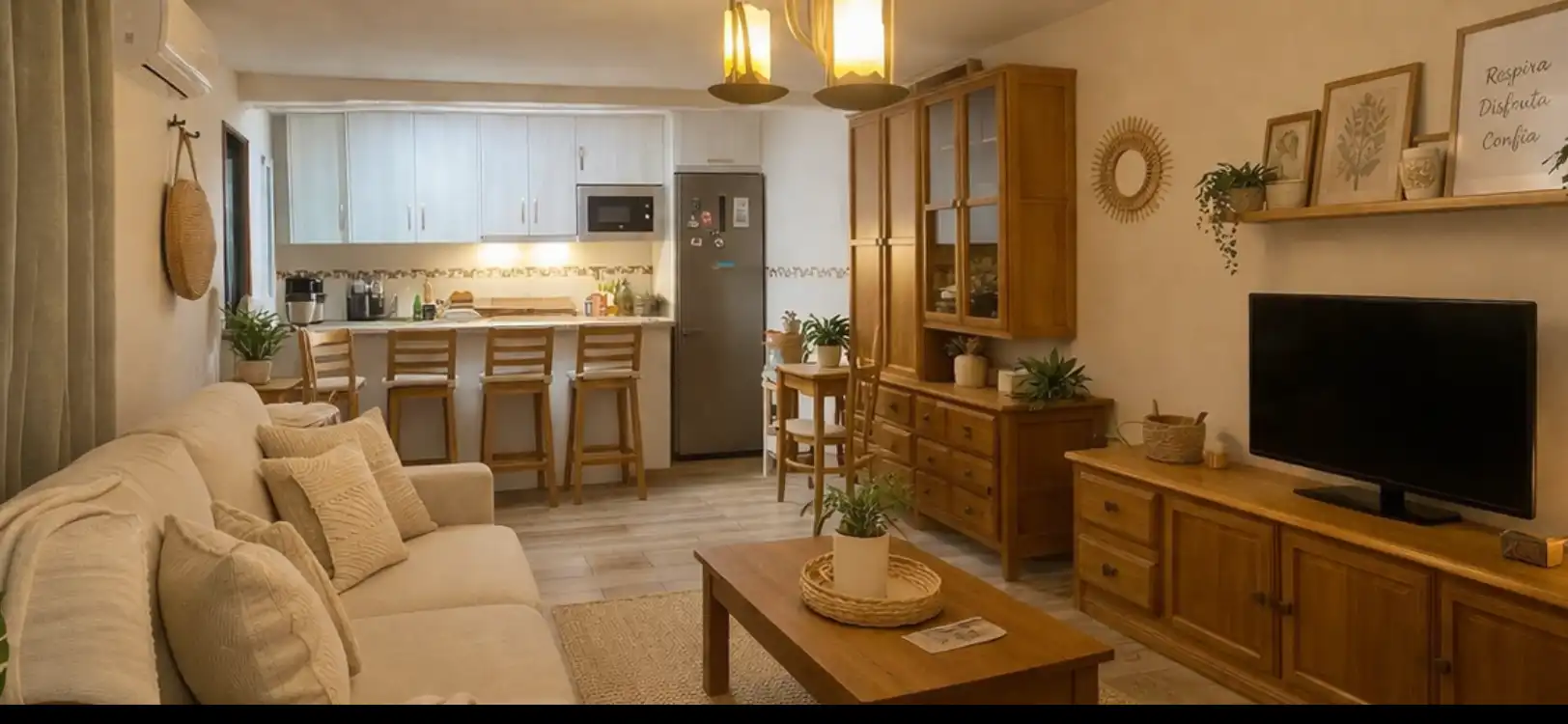 Country homes for rent in Carretera de la Cala Golf, Km 4, La Cala Golf - Lagar Martell Kitchen of Country homes for rent in Mijas with Air Conditioner, Terrace and Balcony