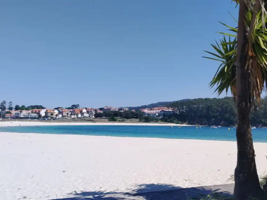 Exterior view of Flat for rent in Sanxenxo  with Heating, Furnished and Community parking