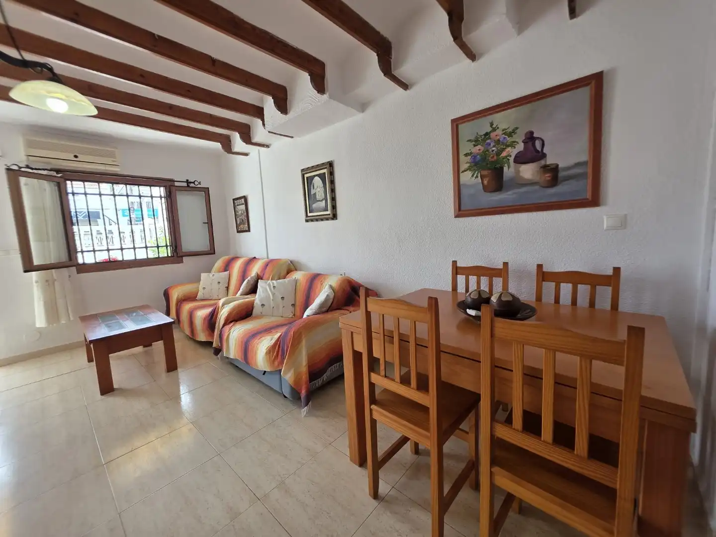 Casa adosada de alquiler en Calle Río Turia, 8, Panorama - Sierramar Sala de estar de Casa adosada de alquiler en Santa Pola con Aire acondicionado, Calefacción y Terraza