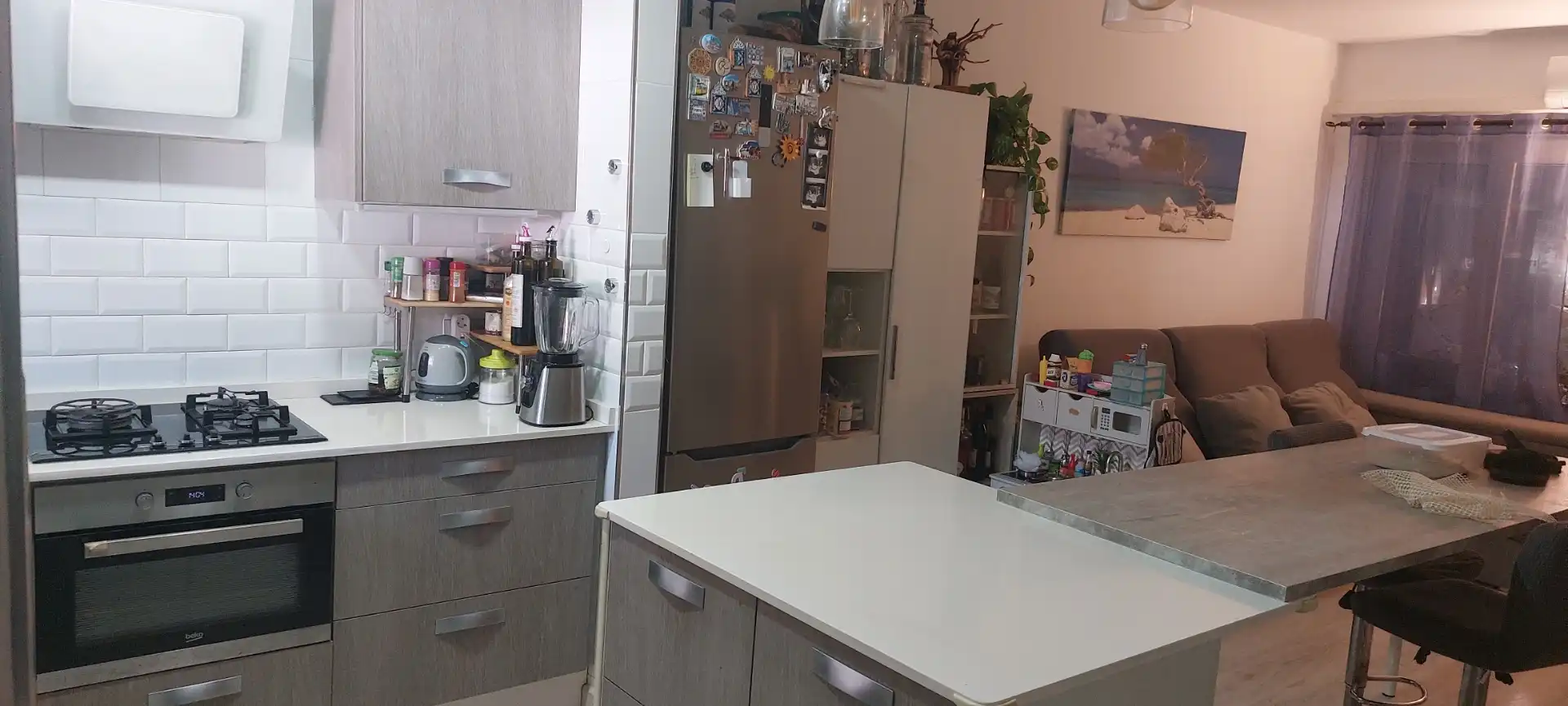 Einfamilien-Reihenhaus zum Verkauf in Calle Picasso, 52, Mojácar Küche von Einfamilien-Reihenhaus zum Verkauf in Mojácar mit Klimaanlage, Terrasse und Balkon