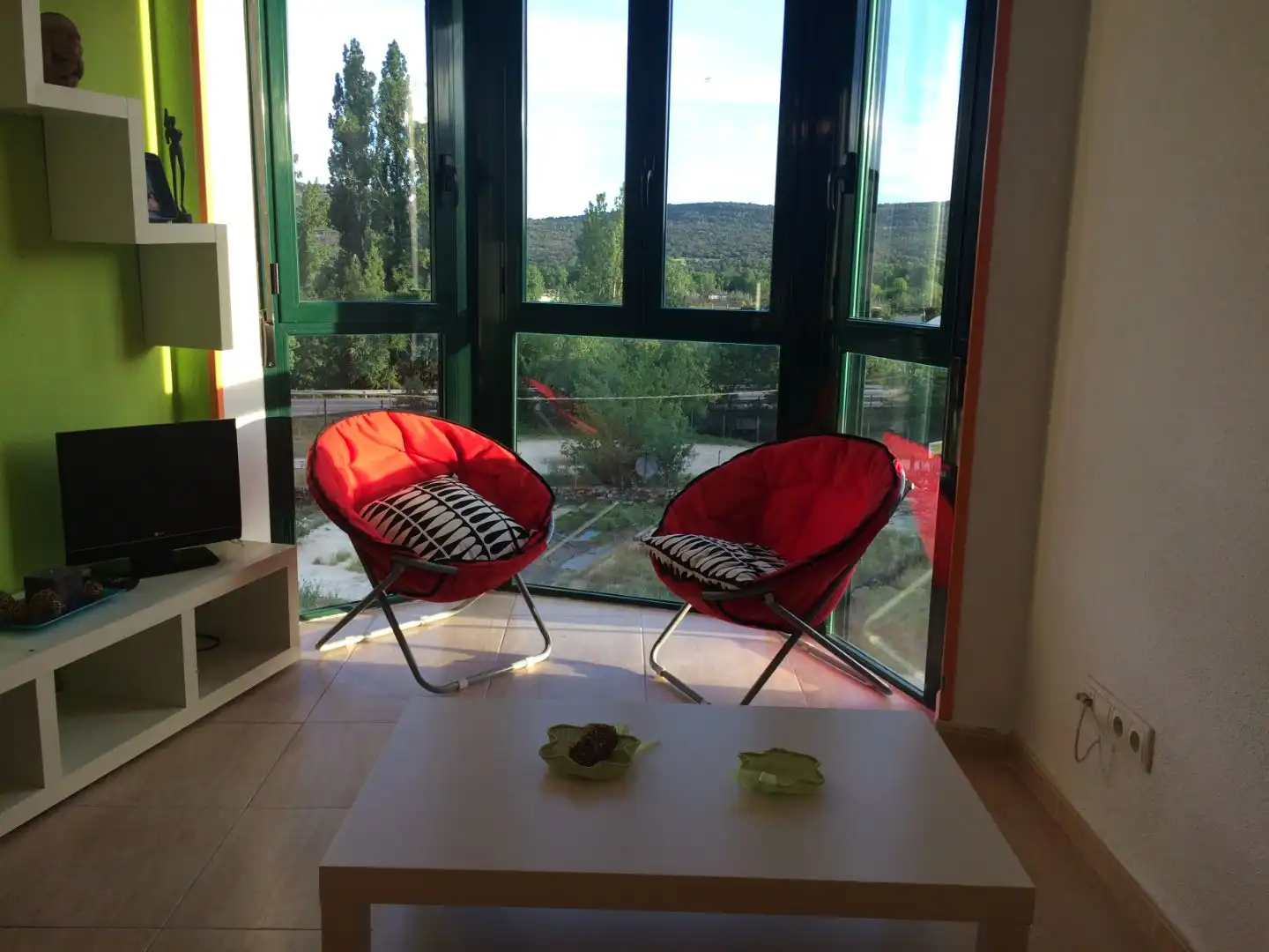 Terraza de Piso de alquiler en Manzanares El Real con Calefacción y Amueblado