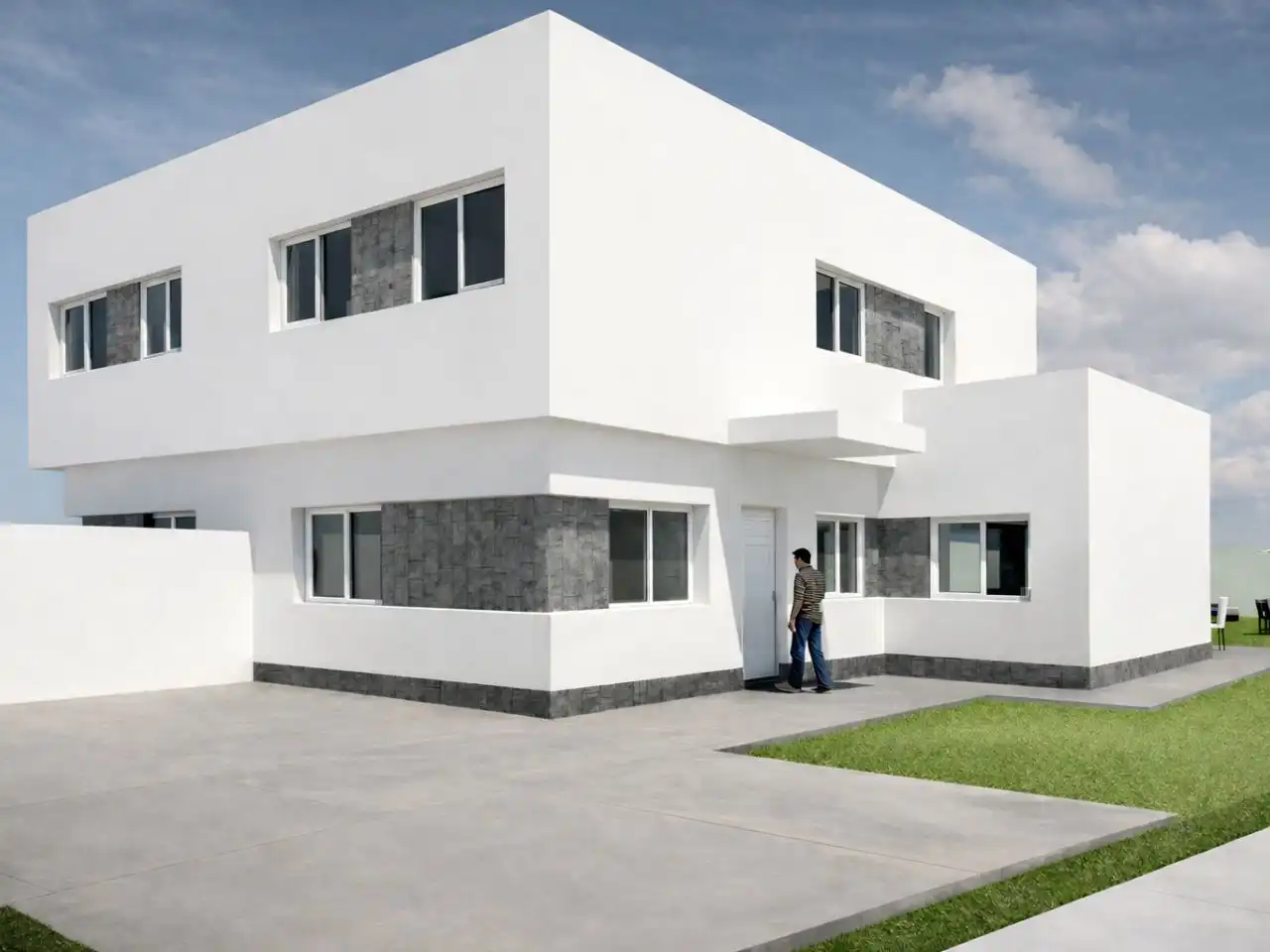 Piso en venta en Calle Veleta, 58, Dehesa - Monacilla Vista exterior de Piso en venta en Aljaraque con Aire acondicionado, Calefacción y Jardín privado