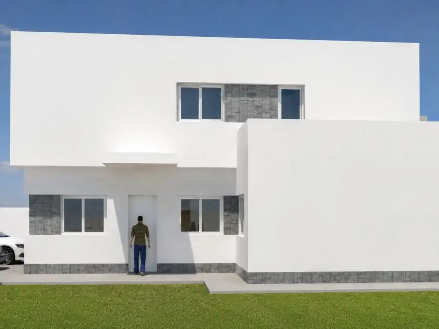 Piso en venta en Calle Veleta, 58, Dehesa - Monacilla Vista exterior de Piso en venta en Aljaraque con Aire acondicionado, Calefacción y Jardín privado