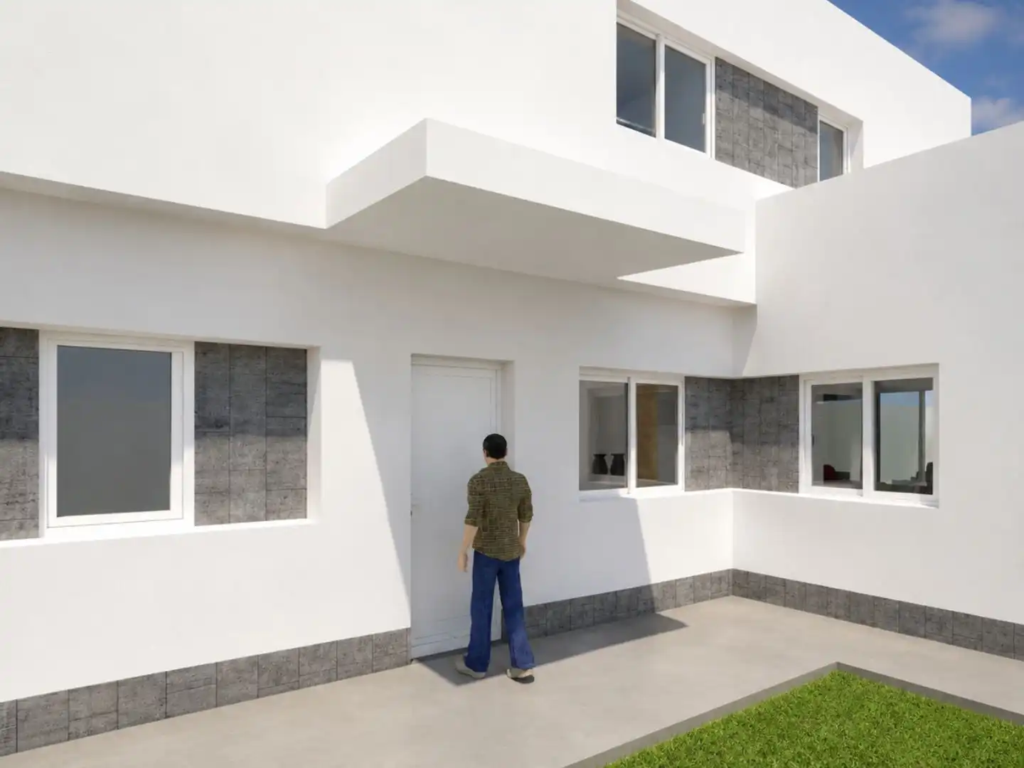 Piso en venta en Calle Veleta, 58, Dehesa - Monacilla Vista exterior de Piso en venta en Aljaraque con Aire acondicionado, Calefacción y Jardín privado