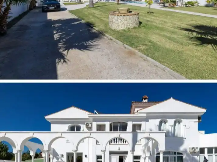 Vista exterior de Casa o chalet en venta en La Línea de la Concepción con Aire acondicionado, Terraza y Piscina