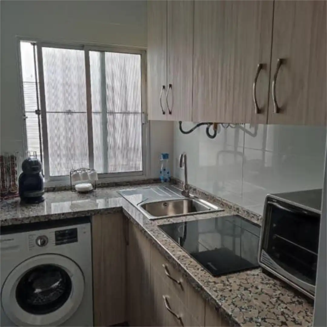 Flat for rent in Santuario Kitchen of Flat for rent in Chipiona with Heating, Terrace and Furnished