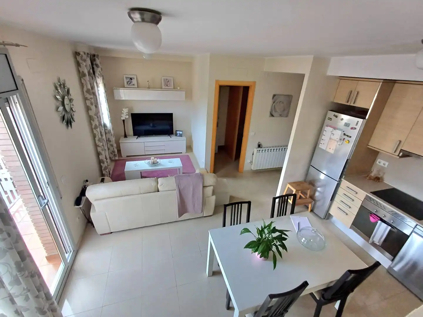 Wohnzimmer von Wohnung zum Verkauf in Terrassa mit Klimaanlage, Terrasse und Balkon