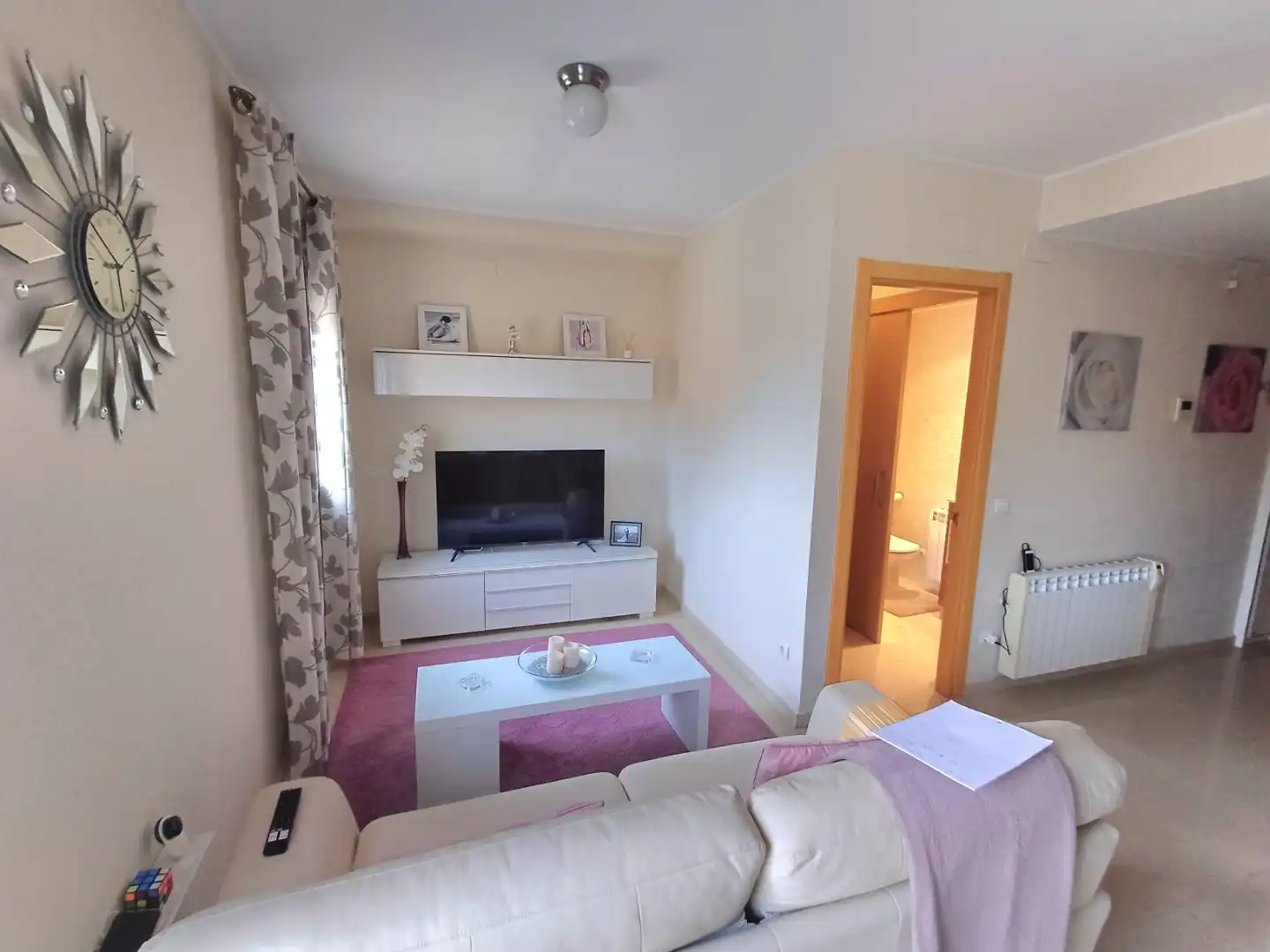 Wohnzimmer von Wohnung zum Verkauf in Terrassa mit Klimaanlage, Terrasse und Balkon