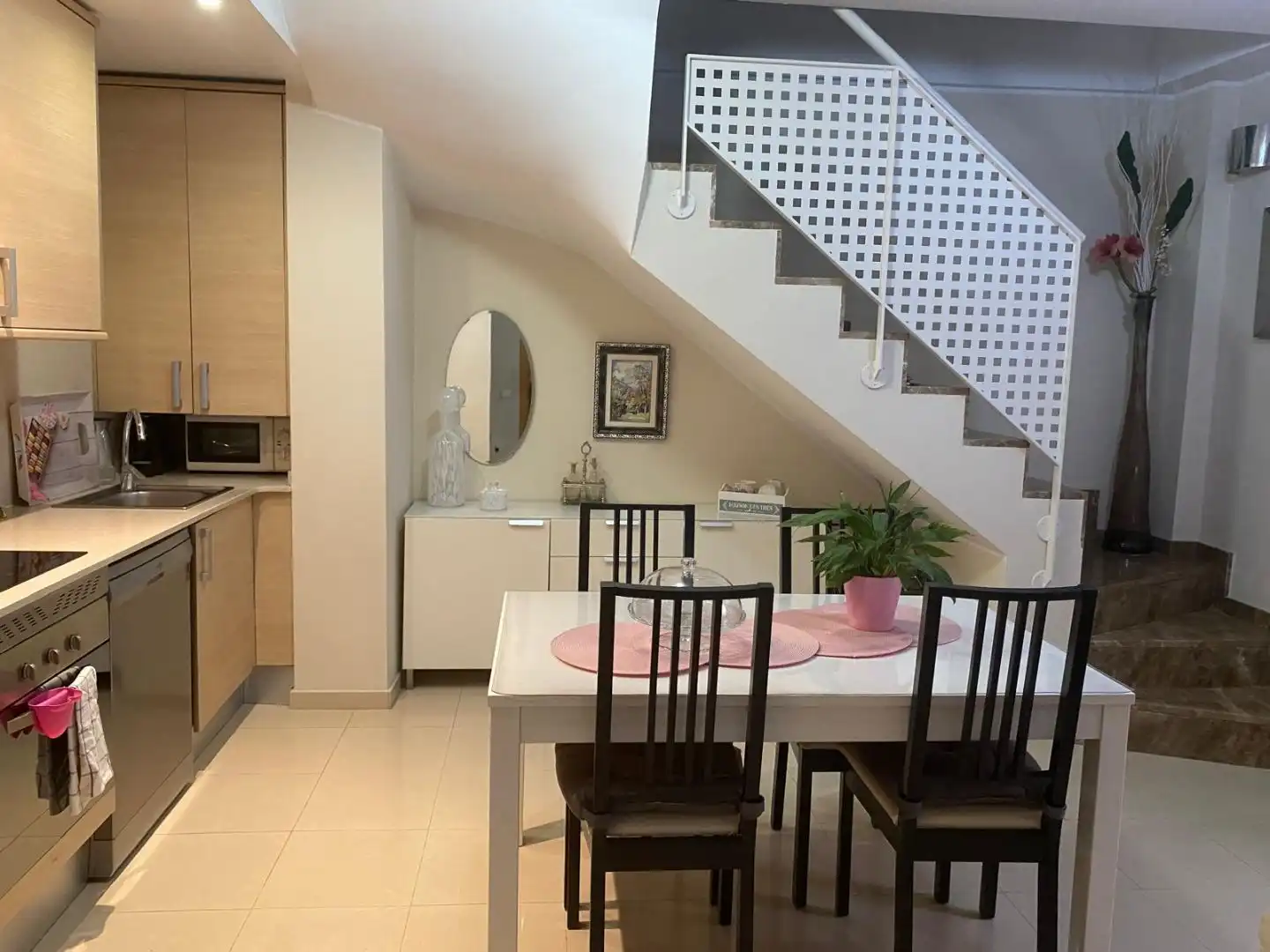 Esszimmer von Wohnung zum Verkauf in Terrassa mit Klimaanlage, Terrasse und Balkon