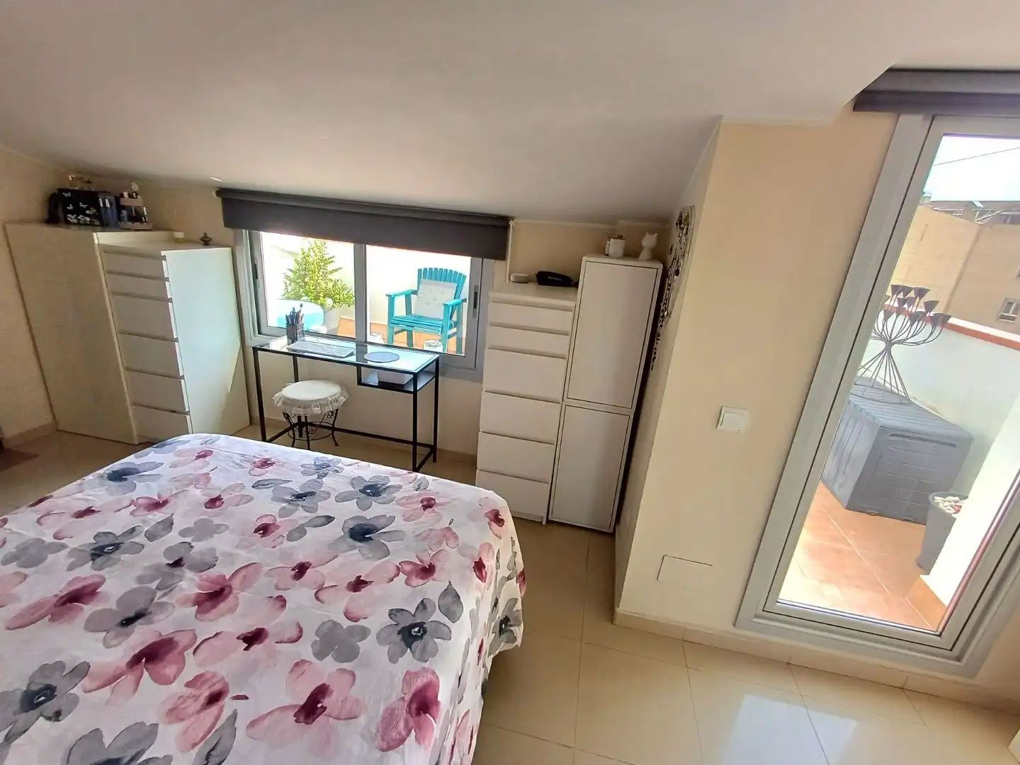 Schlafzimmer von Wohnung zum Verkauf in Terrassa mit Klimaanlage, Terrasse und Balkon