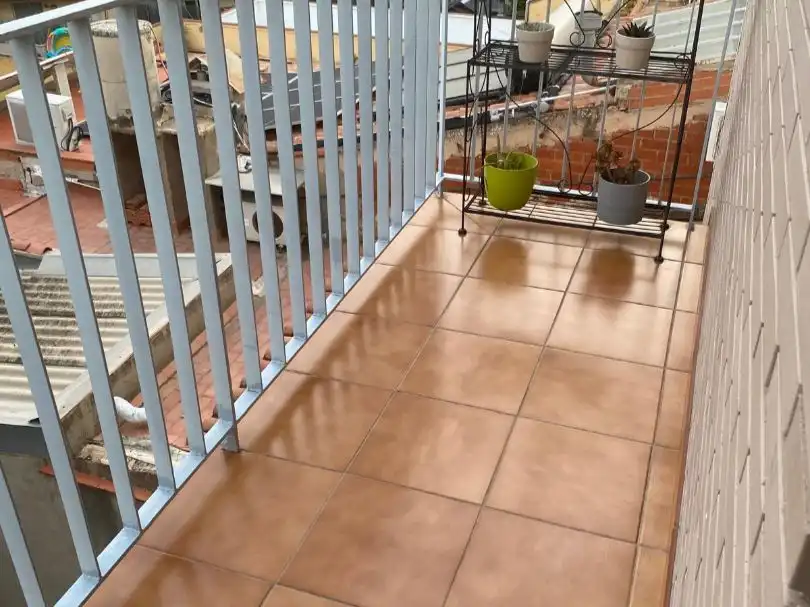 Terrasse von Wohnung zum Verkauf in Terrassa mit Klimaanlage, Terrasse und Balkon