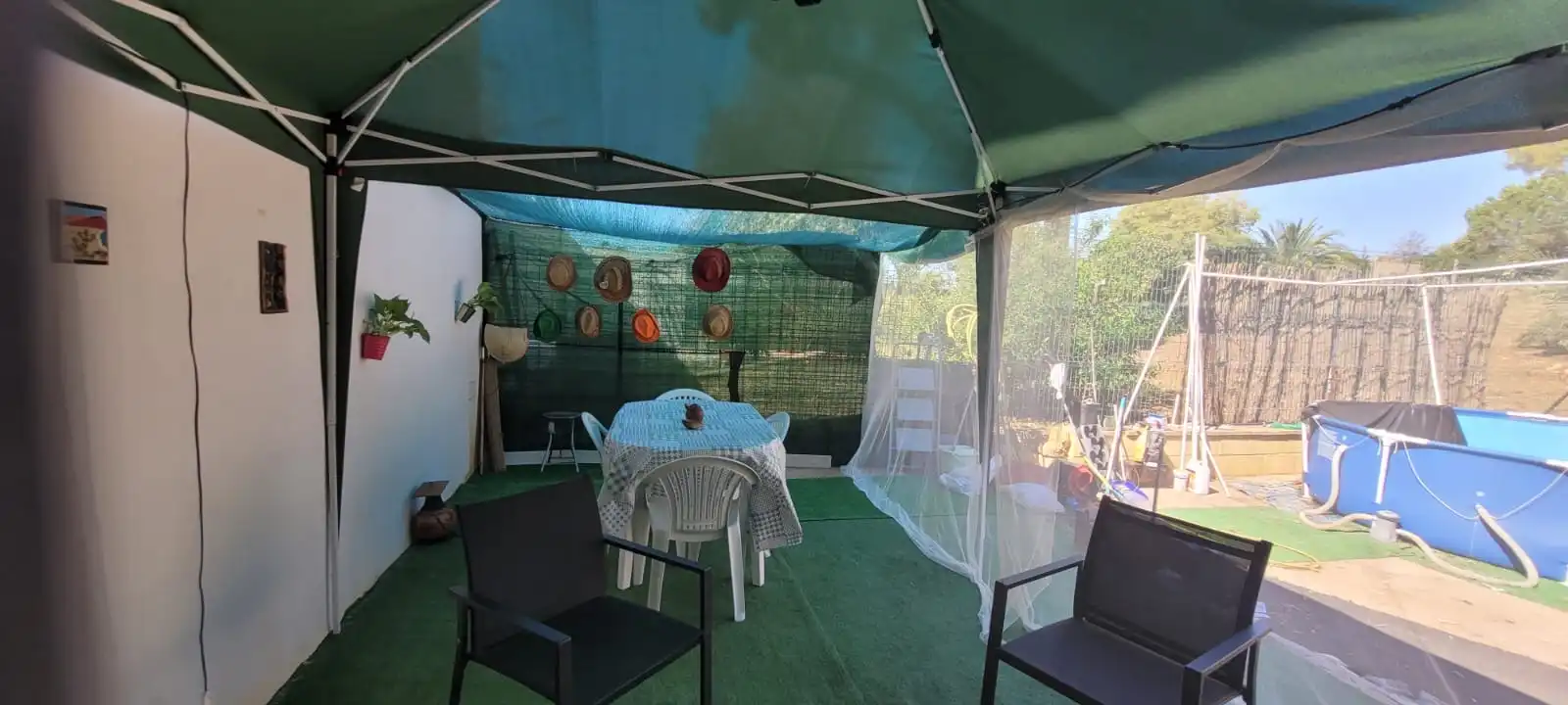 Terrace of Country homes for rent in Carmona  with Private garden and Swimming Pool
