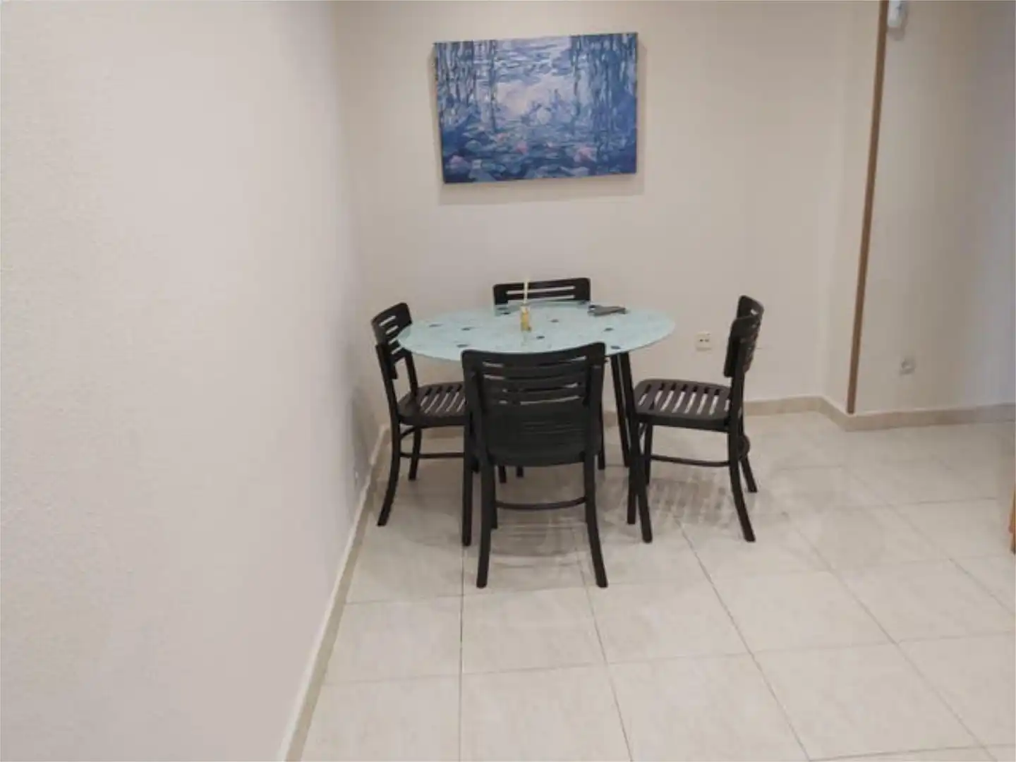 Dining room of Flat for rent in Madrid  with Heating, Terrace and Furnished