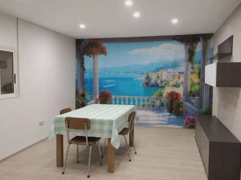 Menjador de Casa adosada de lloguer en Roquetes amb Aire condicionat, Calefacció i Parquet