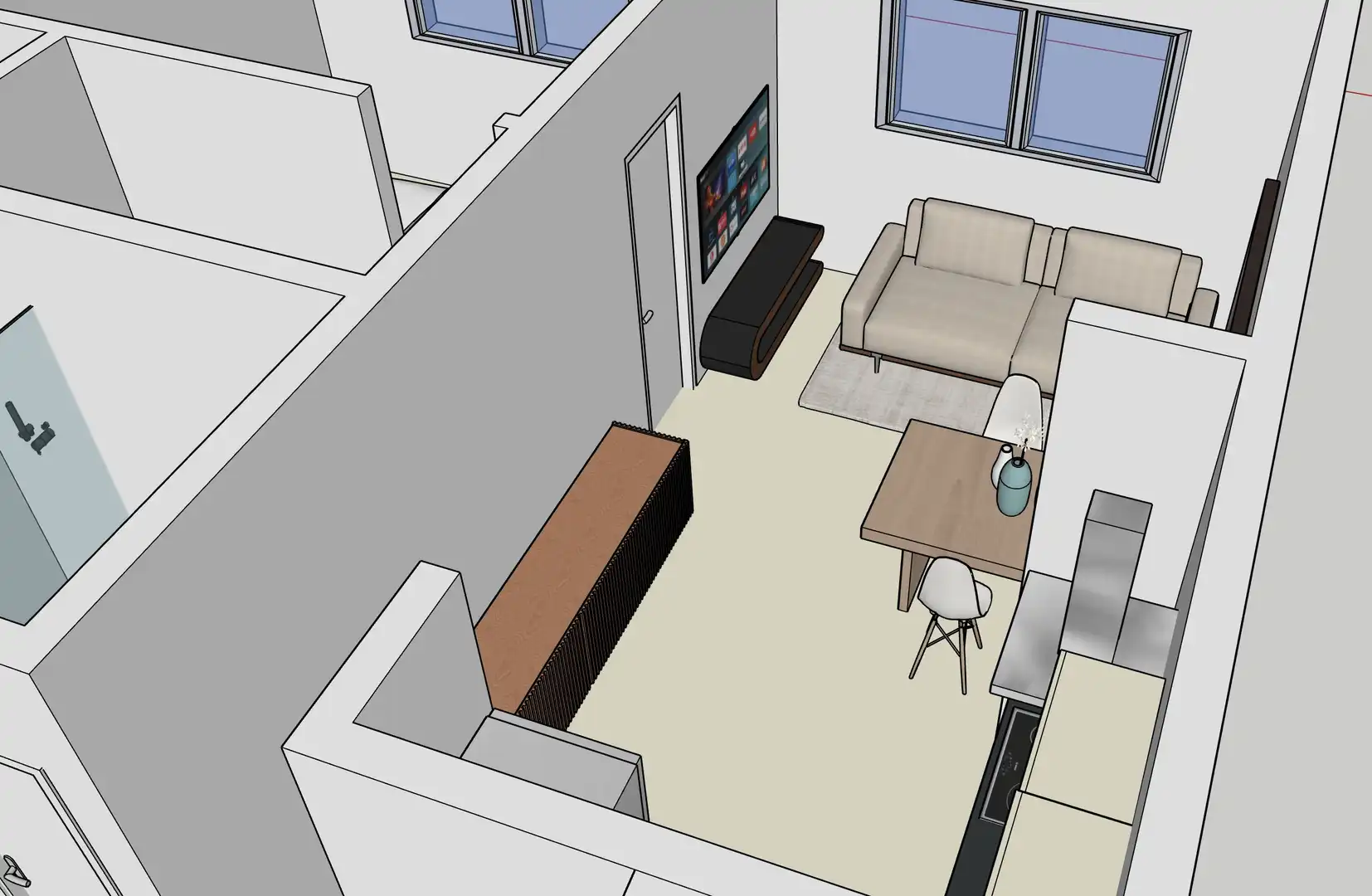 Sala de estar de Piso en venta en Hermigua