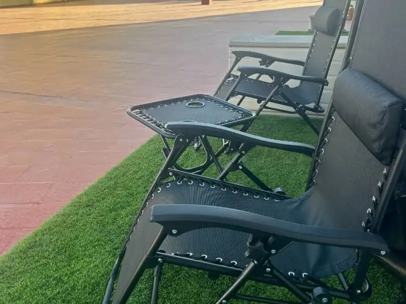 Terrasse von Wohnung zum Verkauf in Torrevieja mit Klimaanlage, Privatgarten und Terrasse