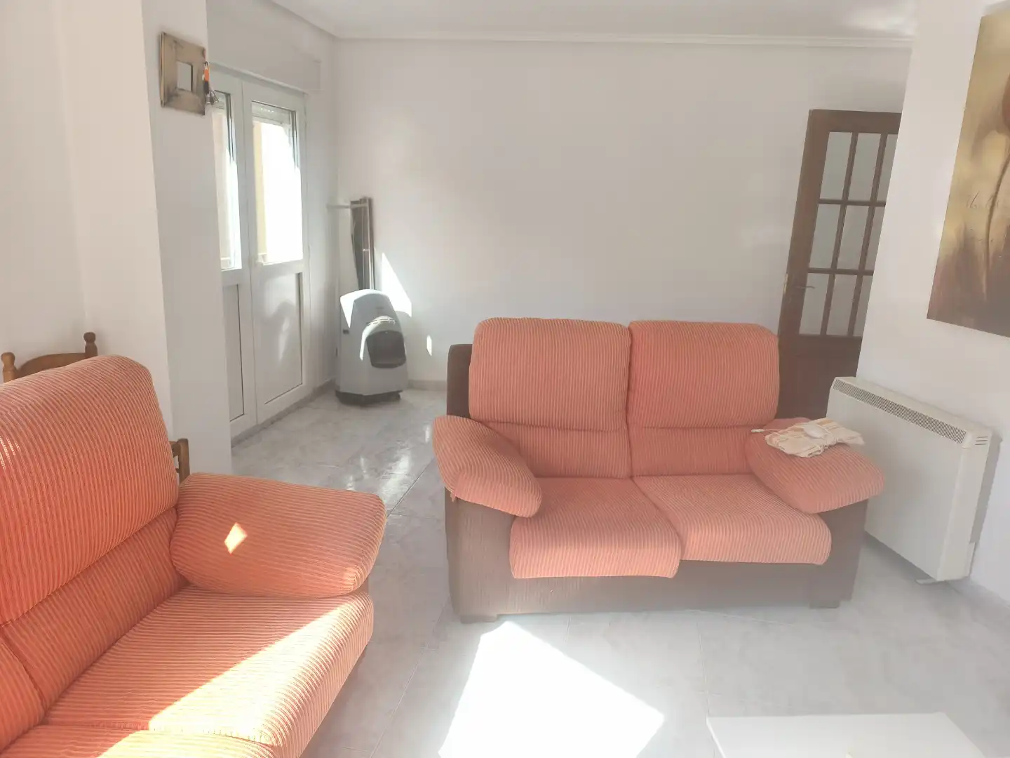 Sala de estar de Piso en venta en A Pobra do Caramiñal