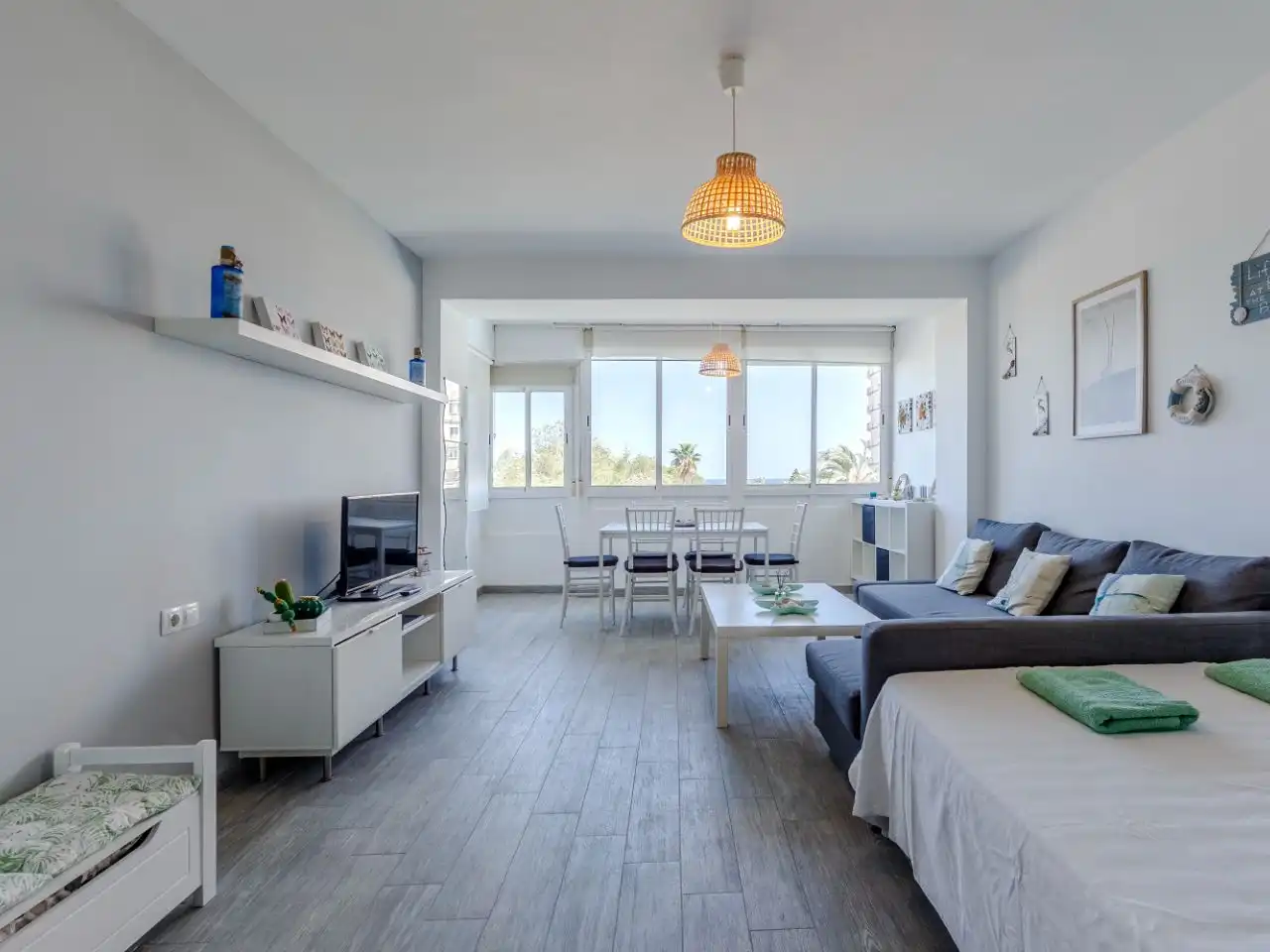 Piso en venta en Plaza Playa Paraíso, 2, Aguadulce Sur Sala de estar de Piso en venta en Roquetas de Mar con Aire acondicionado y Piscina