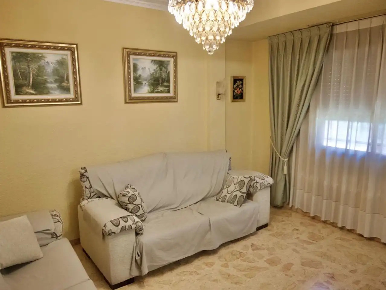 Sala de estar de Piso en venta en  Valencia Capital con Aire acondicionado y Balcón