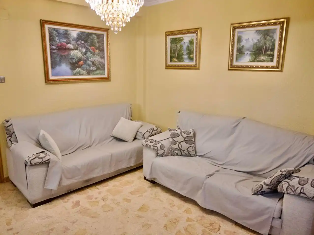 Sala de estar de Piso en venta en  Valencia Capital con Aire acondicionado y Balcón