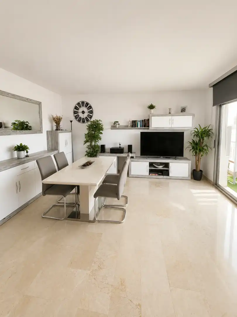 Piso en venta en Carrer de L'alguer, 16a, Cubelles Sala de estar de Piso en venta en Cubelles con Aire acondicionado, Terraza y Piscina