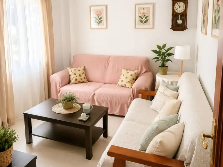 Flat for sale in Calle Emilia Pardo Bazan, 83, Huévar del Aljarafe Living room of Flat for sale in Huévar del Aljarafe with Air Conditioner, Terrace and Swimming Pool