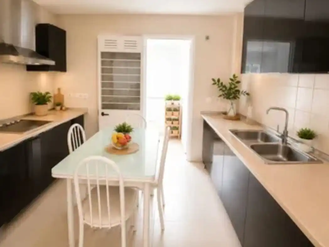 Flat for sale in Calle Emilia Pardo Bazan, 83, Huévar del Aljarafe Kitchen of Flat for sale in Huévar del Aljarafe with Air Conditioner, Terrace and Swimming Pool