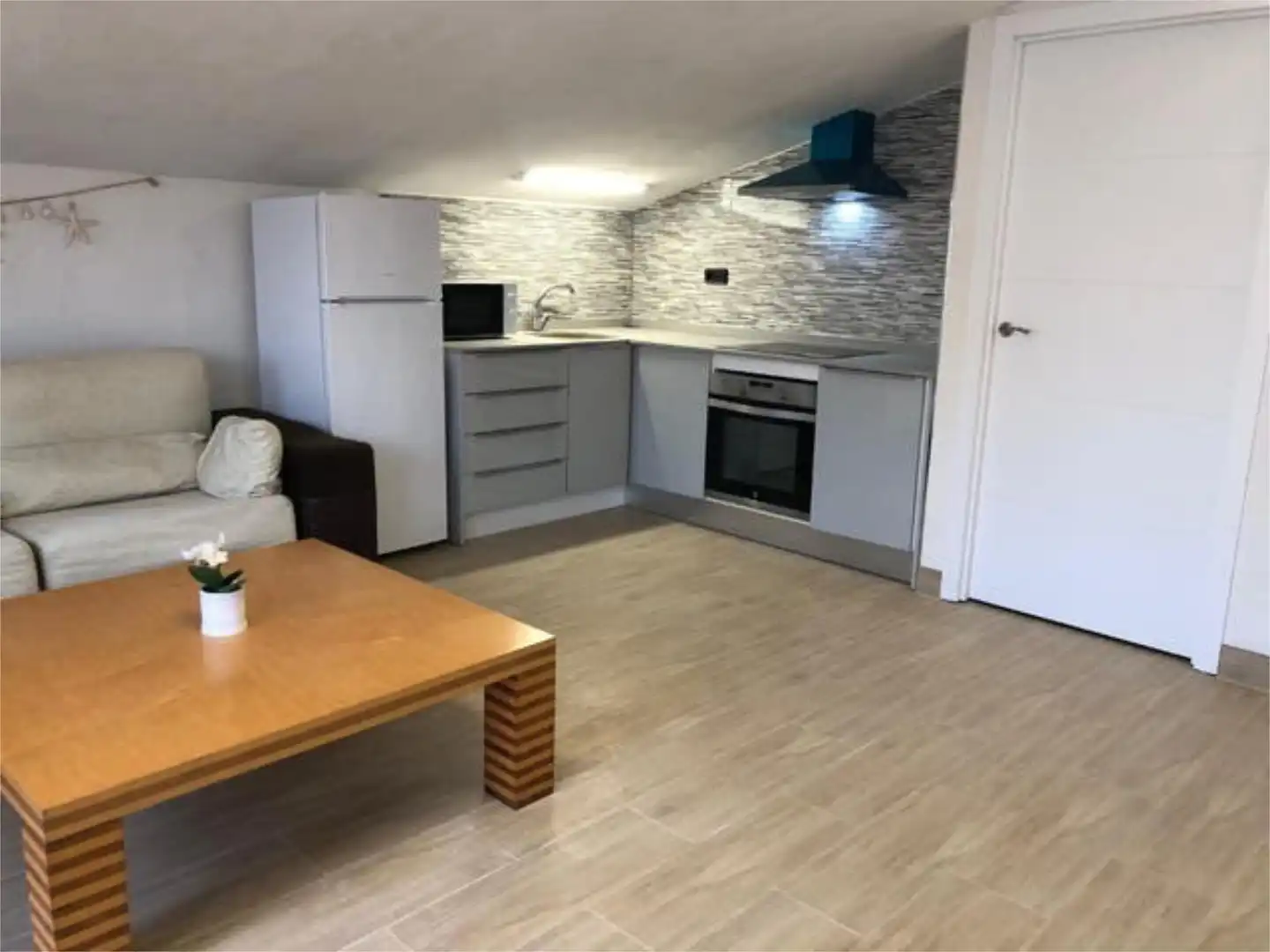 Cocina de Apartamento de alquiler en San Javier con Calefacción, Jardín privado y Terraza