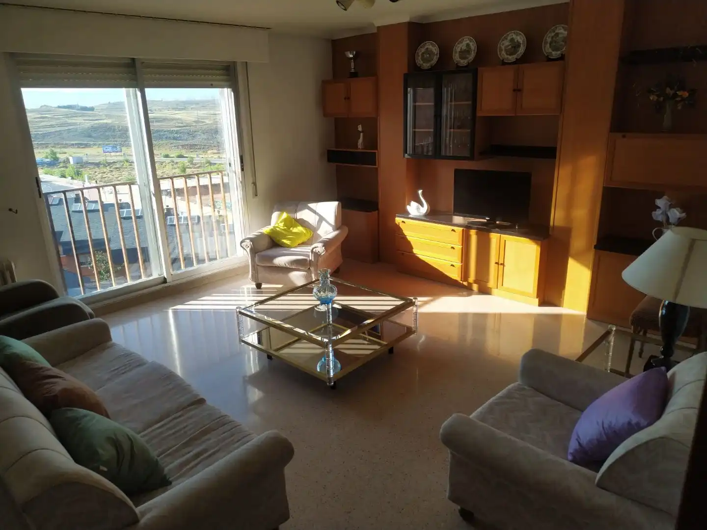 Flat for rent in Plaza Constitución, 1, Ensanche - Fuenfresca Living room of Flat for rent in Teruel with Heating and Furnished
