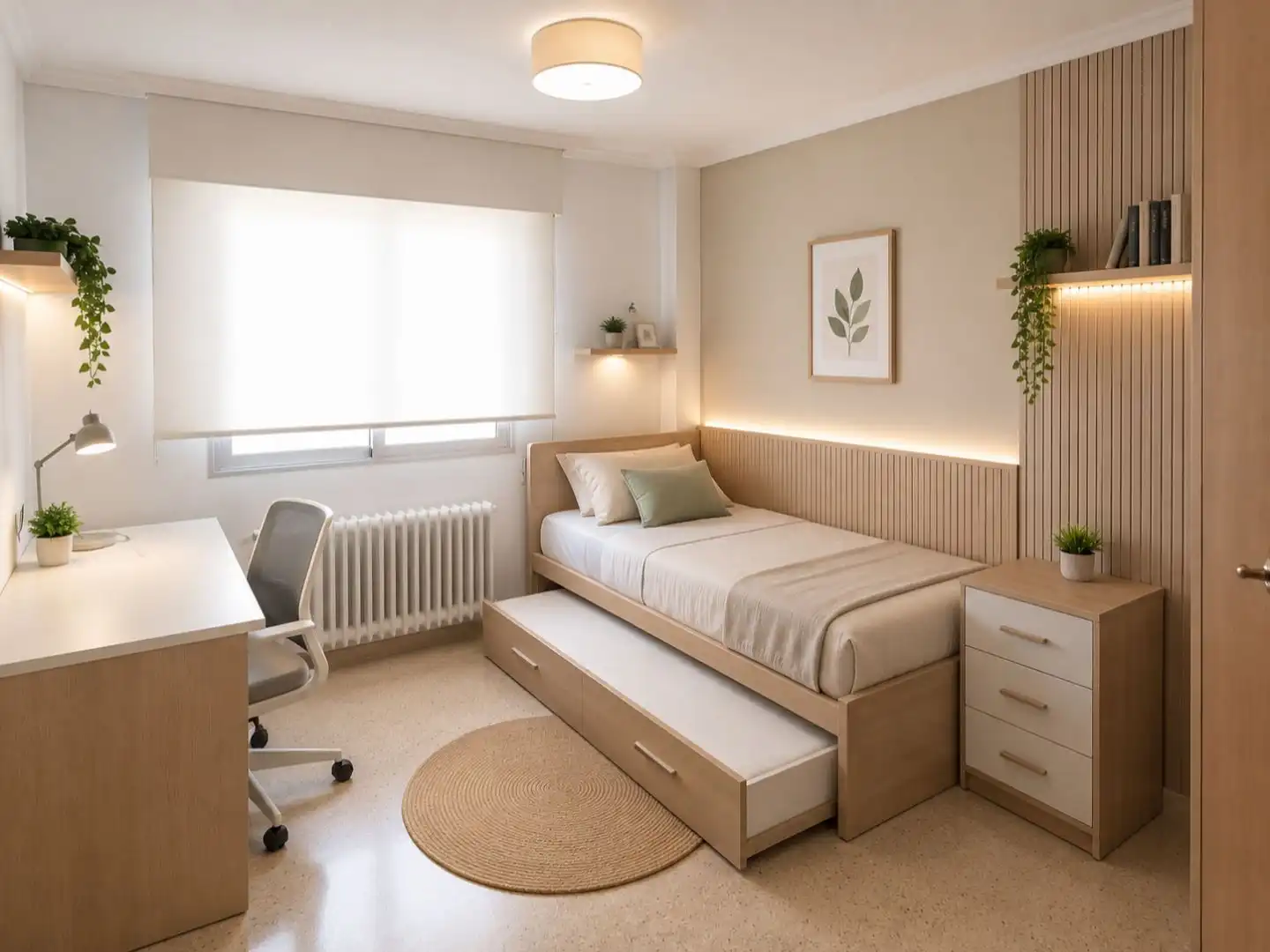 Flat for rent in Plaza Constitución, 1, Ensanche - Fuenfresca Bedroom of Flat for rent in Teruel with Heating and Furnished